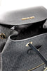 Michael Kors Jet Set Black Large PVC Chain Backpack
