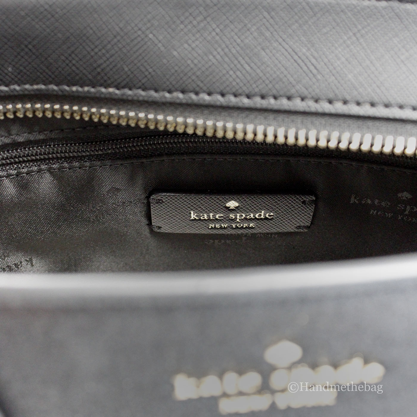 Kate Spade Glimmer Small Black Glitter Satchel Bag