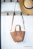 Michael Kors Kimber Small Luggage Vegan Leather 2-in-1 Zip Tote Messenger Bag