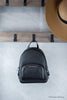 Michael Kors Jaycee Mini XS Black Signature PVC Zip Pocket Shoulder Backpack Bag