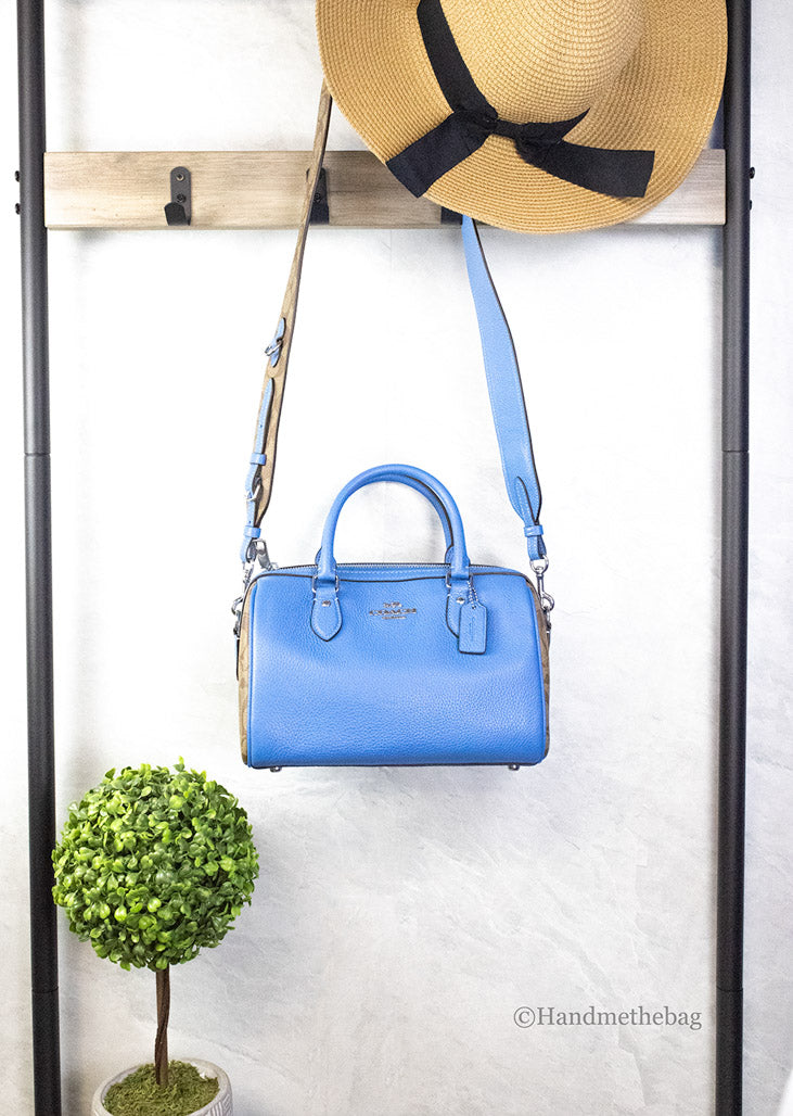 Coach Rowan popular Satchel Baby Blue