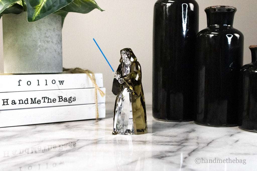 swarovski 5619211 obi-wan kenobi on marble table