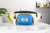 coach track belt bag on marble table