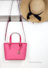 Michael Kors XS Electric Pink Carryall Tote Convertible Bag