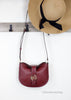 Michael Kors Gabby Dark Cherry Foldover Hobo Crossbody Bag
