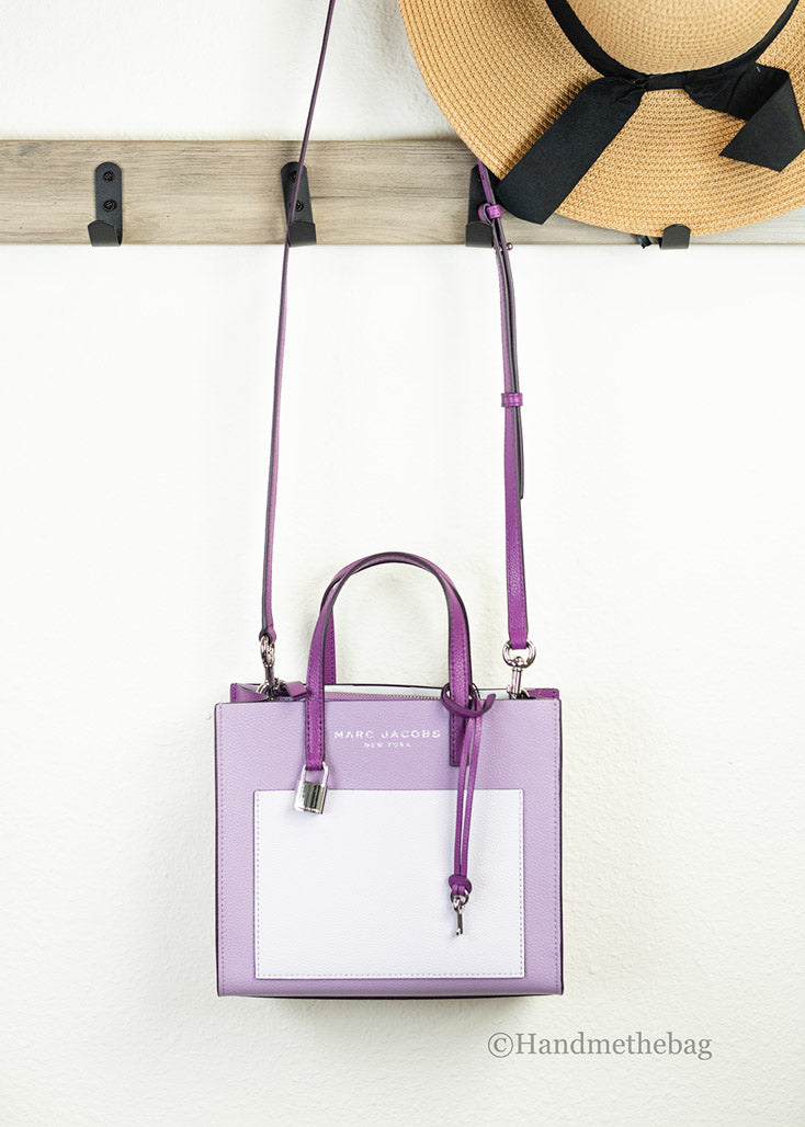 Marc Jacobs Grind Mini Leather Tote Crossbody Bag