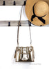 Michael Kors Mina Belted Gold Vegan Leather Chain Crossbody Bag