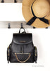 Michael Kors Jet Set Medium Black Chain Backpack