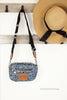 Marc Jacobs The Washed Monogram Denim Camera Crossbody Bag