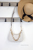 Michael Kors Cora Medium Light Cream PVC Pouchette Bag