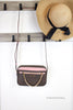 Michael Kors Jet Set EW Brown Zip Chain Crossbody