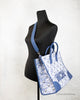 MCM Munchen Extra Large Blue Vintage Denim Fabric Tote Bag Shoulder Handbag