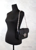 Michael Kors Carmen Medium Black Animal Print Convertible Shoulder Bag