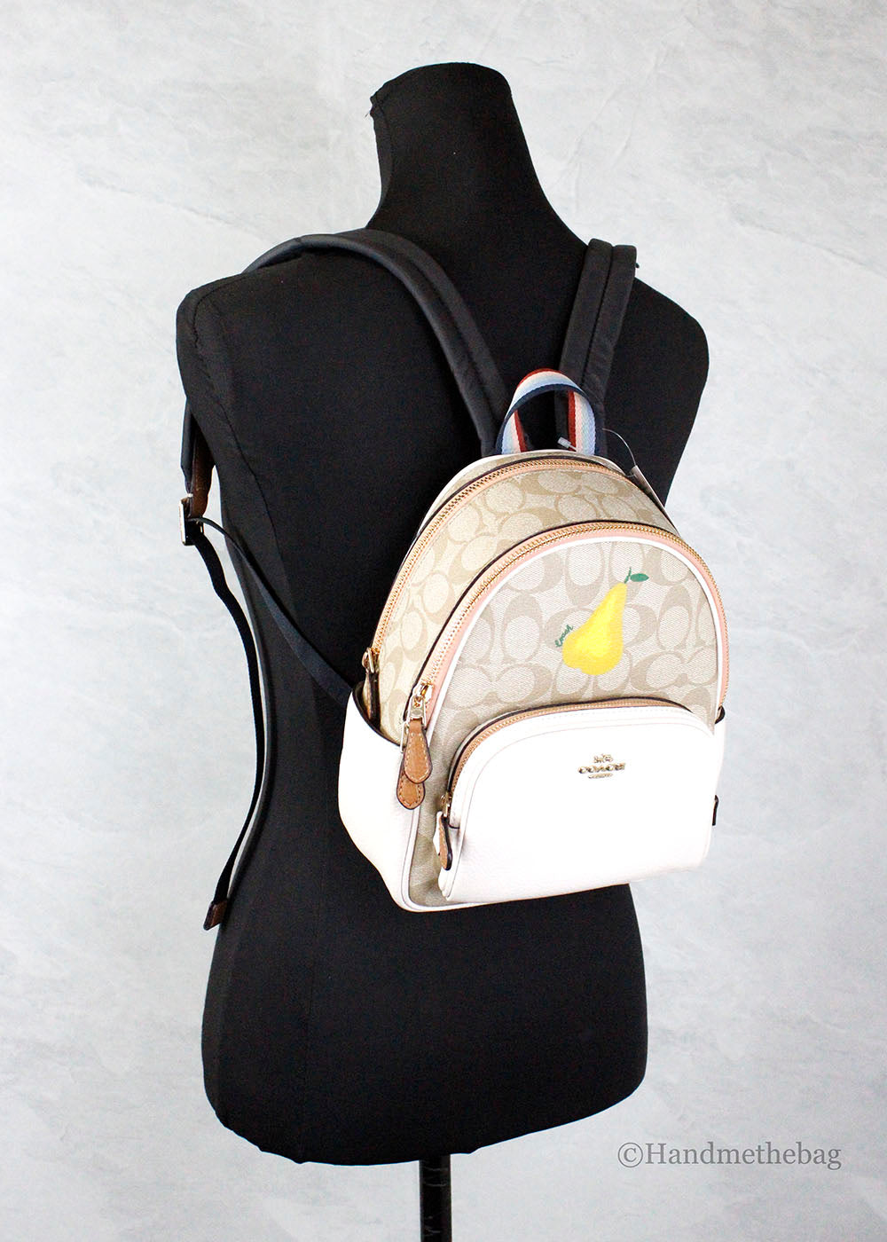 Online Coach Mini Court Backpack in Signature Canvas With Pear