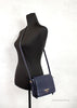 Burberry Grace Small Regency Blue Leather Flap Crossbody Bag