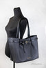 Michael Kors Emilia Large Black Signature Tote Bag
