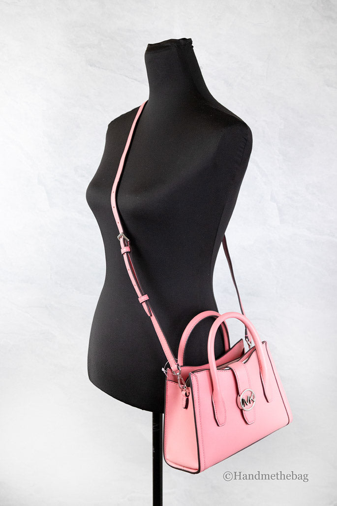 Michael Kors Avril Small Top Zip Satchel Crossbody Bag Powder Blush Pink -  Walmart.com