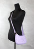 Versace Vitello Small Lilac Leather Medusa Crossbody Shoulder Bag