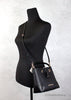 Michael Kors Mercer Small Black Leather Bucket Crossbody Bag