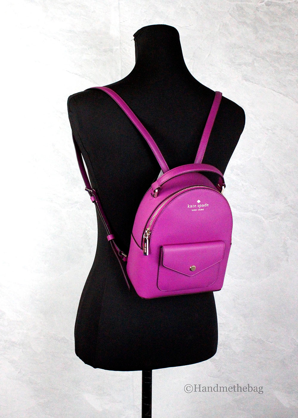 Kate Spade Schuyler Mini Baja Rose PVC Leather Backpack