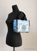 marc jacobs x peanuts air blue puffy tote on mannequin
