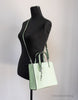 marc jacobs grind mint green tote on mannequin