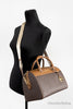 michael kors travel brown duffle on mannequin