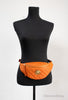 Versace Small Dark Orange Quilted Lamb Leather Belt Bag