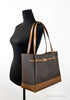 Michael Kors Reed Large Brown Signature PVC Belted Tote