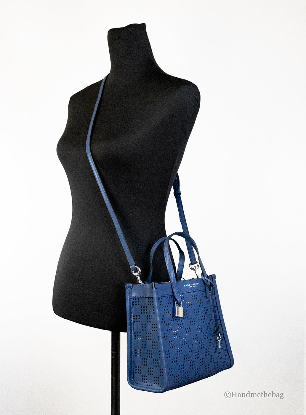 Marc Jacobs Mini Grind Perforated Leather Crossbody Bag