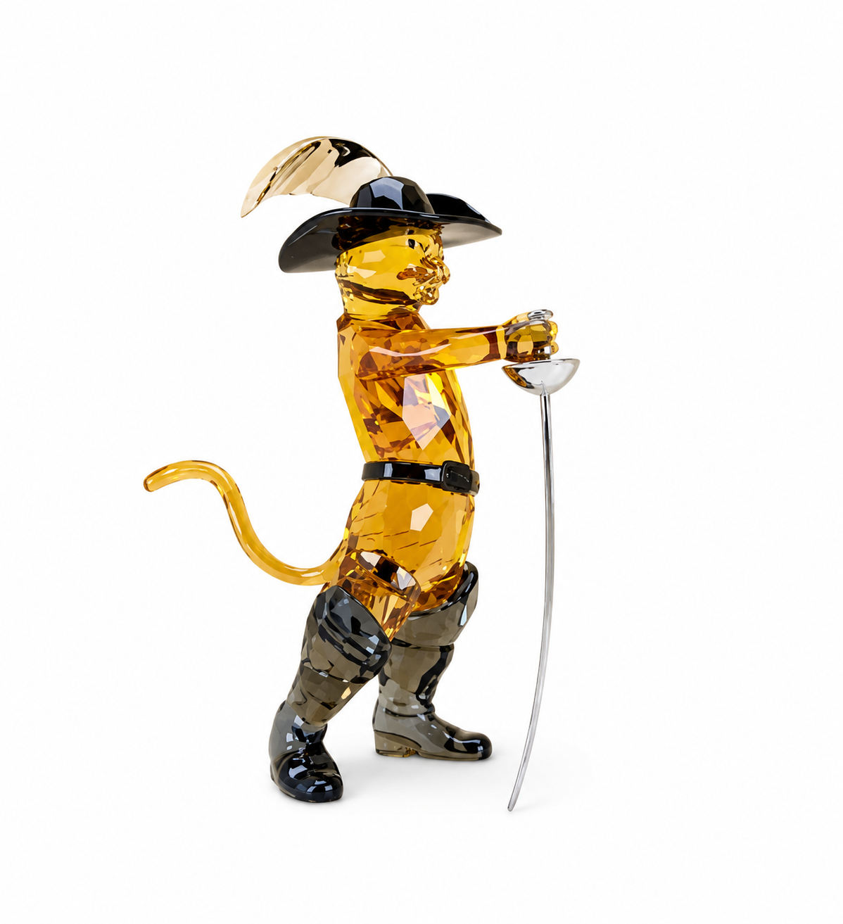 Swarovski (5720460) Shrek Puss In Boots Crystal Figurine