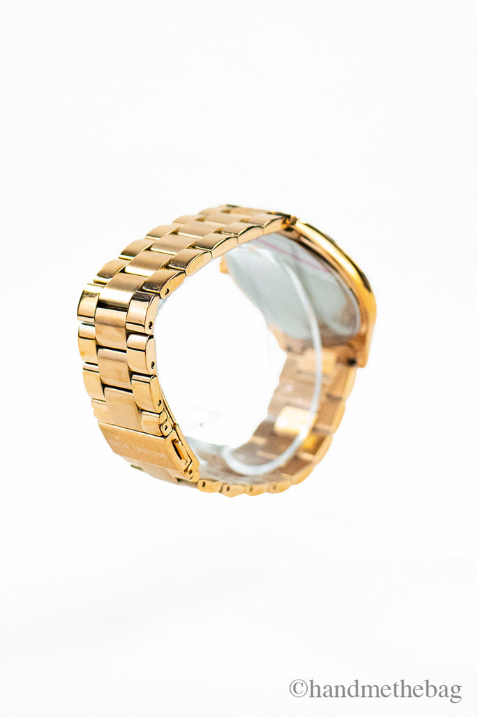 Michael Kors (MK3181) Runway Gold Toned Stainless Steel Brown Dial Wrist Watch