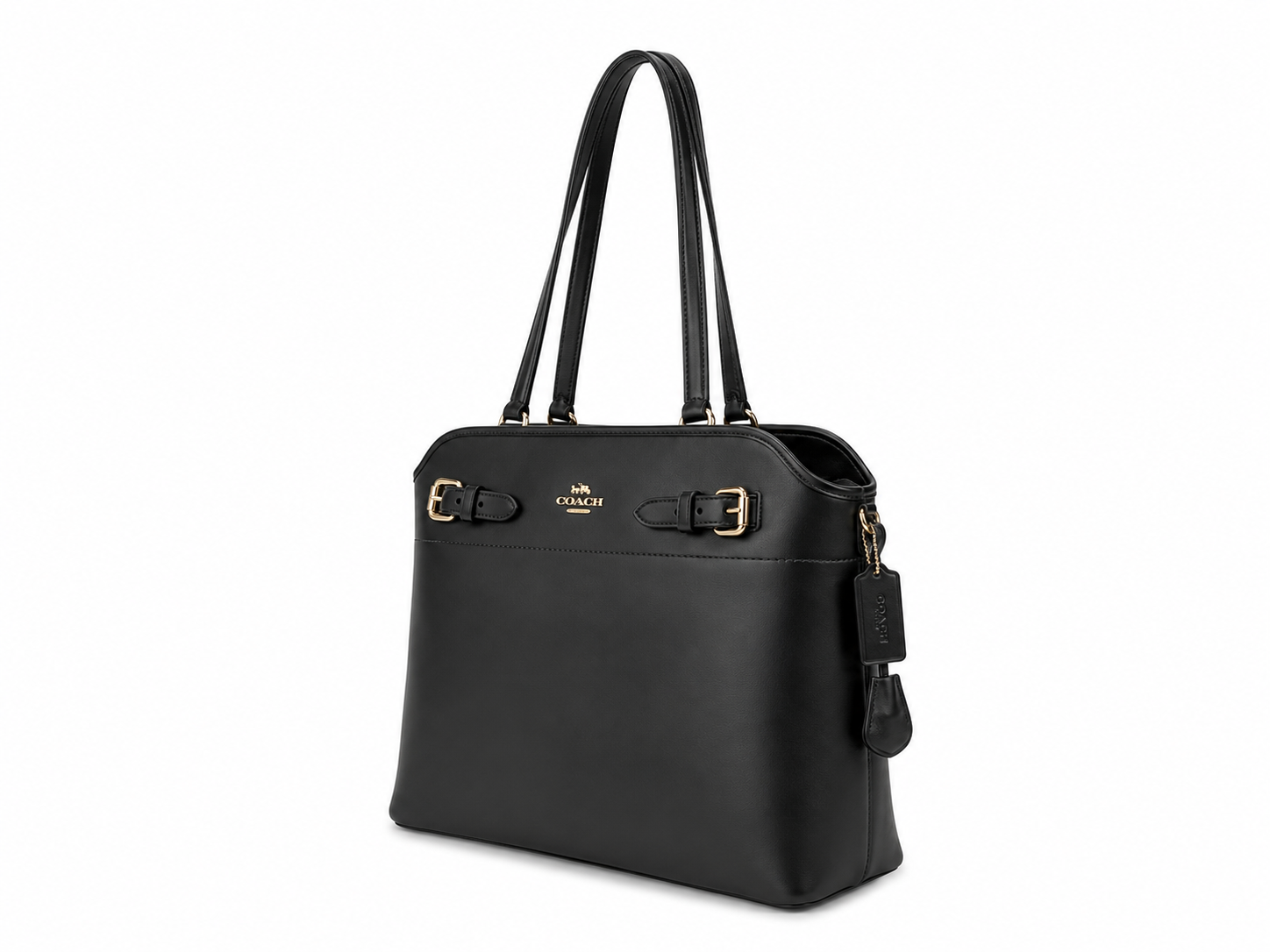Coach Easton Black Leather Tote Bag