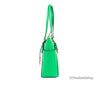 michael kors charlotte palmetto green tote side on white background