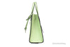 marc jacobs grind mint green tote side on white background