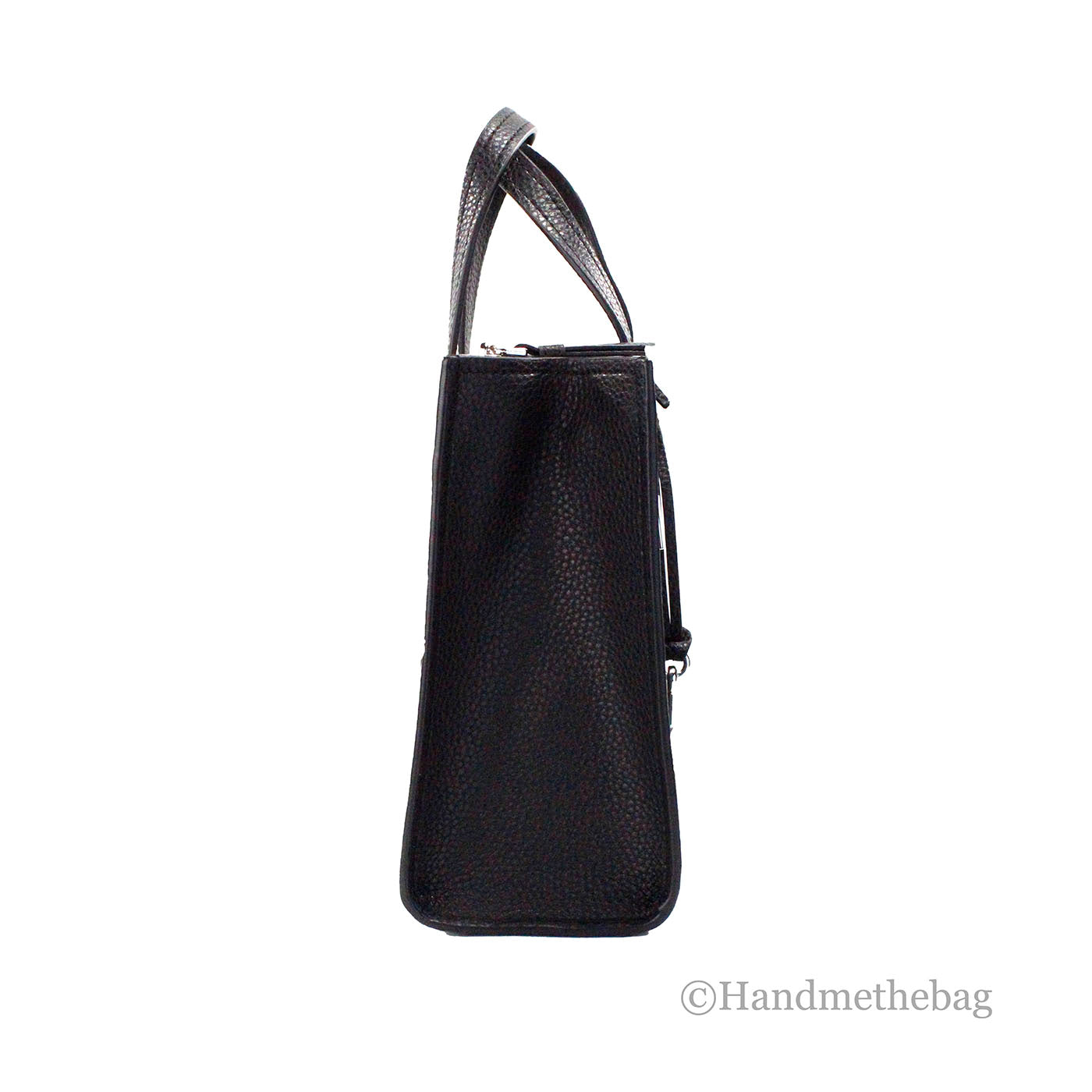 Marc Jacobs Mini Grind Black Branded Leather Crossbody Tote