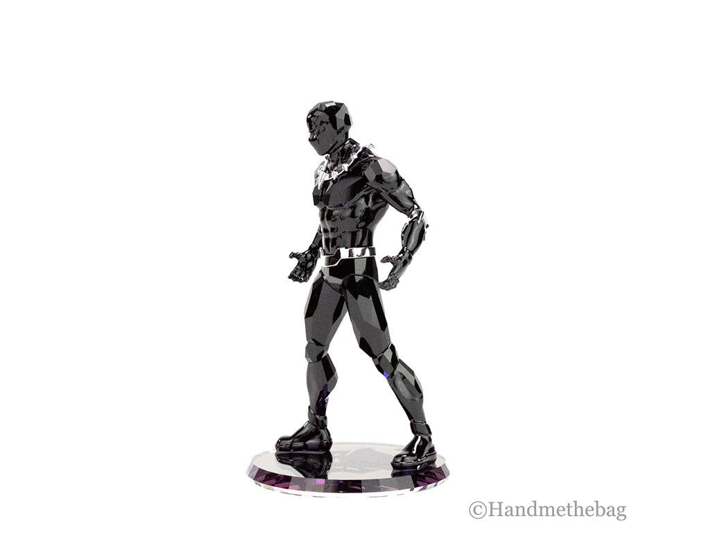 swarovski 5645683 marvel's black panther crystal figurine on white background