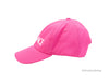versace hot pink baseball cap side on white background