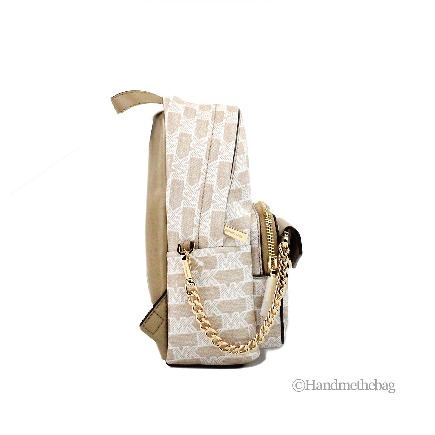 Michael Kors Maisie Mini Camel 2-n-1 Card Case Backpack