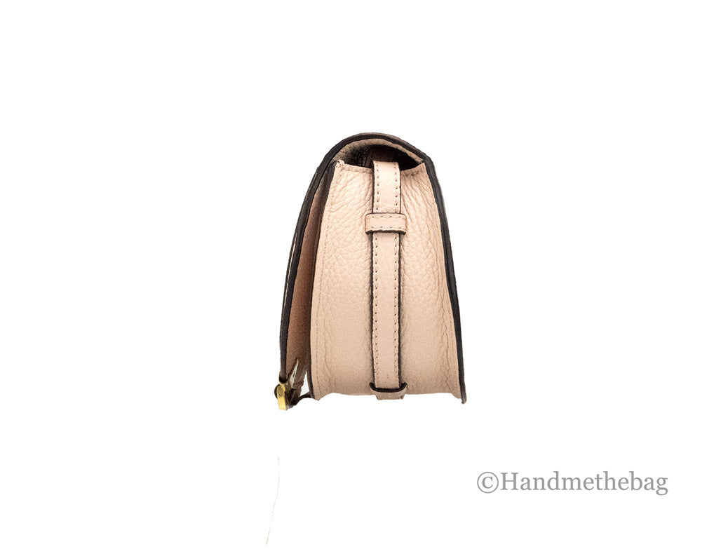 chloe nano marcie pal blush saddle crossbody bag