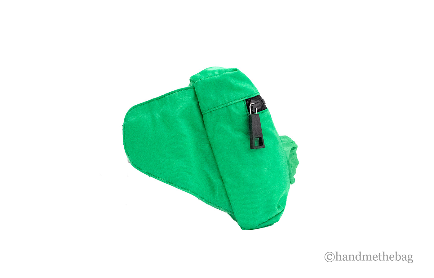 Versace Small Bright Green Nylon Fabric Matte Medusa Belt Bag Waist Fanny Pack