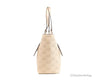 michael kors arlo large buff tomb tote side on white background
