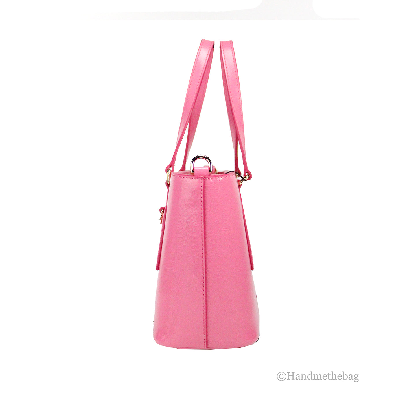 Marc Jacobs Small Candy Pink Leather Tote Crossbody Bag