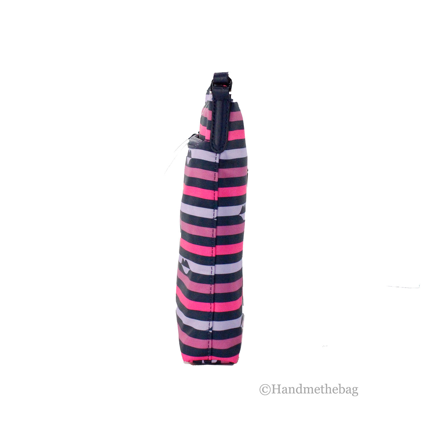 Kate Spade Jae Nylon Flat Pink Striped Crossbody Bag