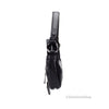Versace Mini Zippered Medusa Black Leather Hobo Shoulder Bag