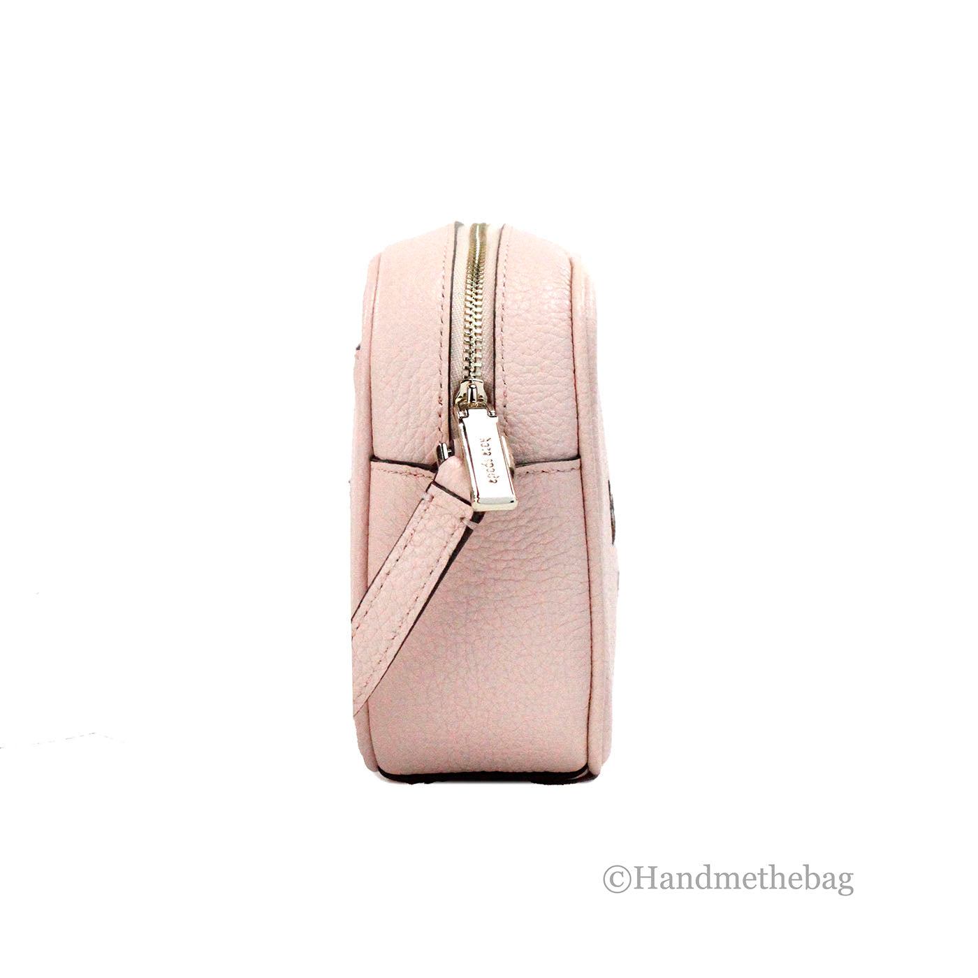 Kate Spade Mini Pink Embossed Leather Glitter Camera Bag