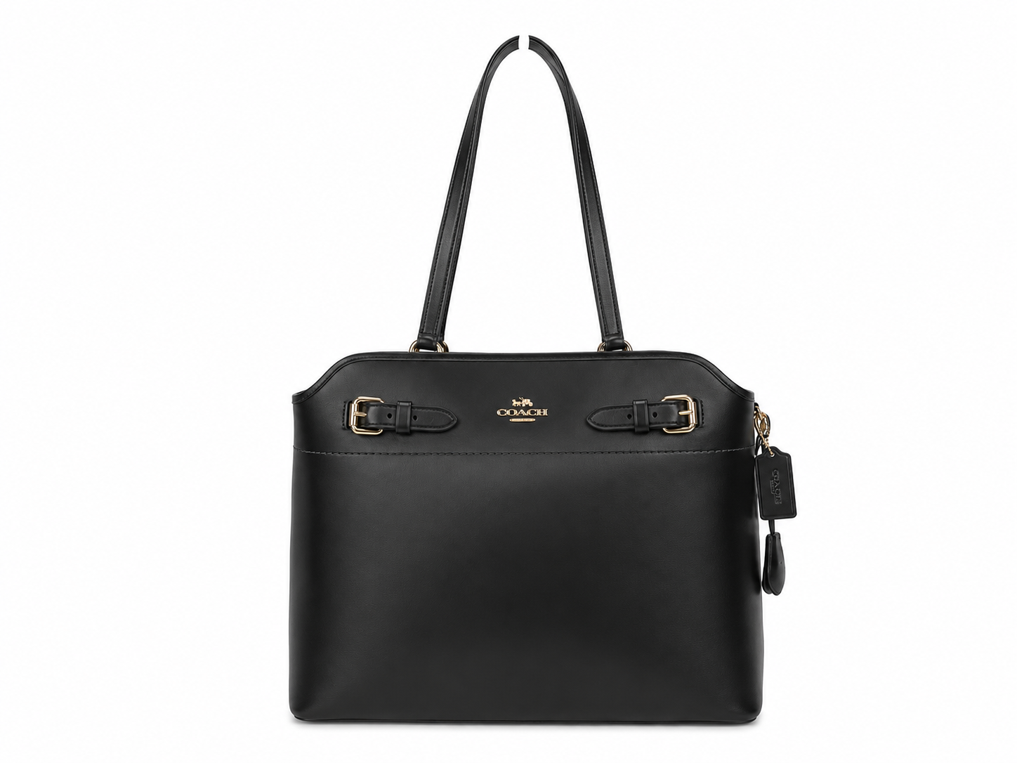 Coach Easton Black Leather Tote Bag