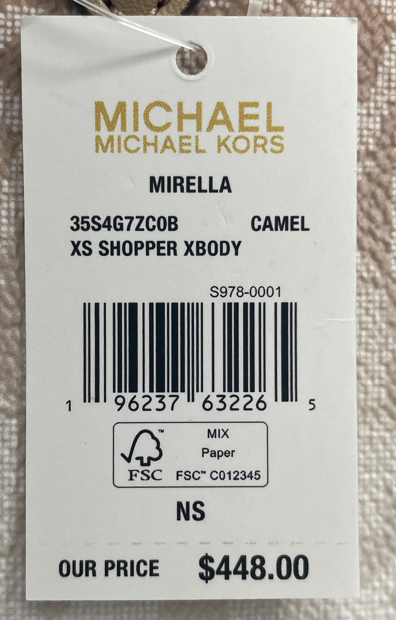 Michael Kors Mirella XS Top Zip Shopper Tote Bag