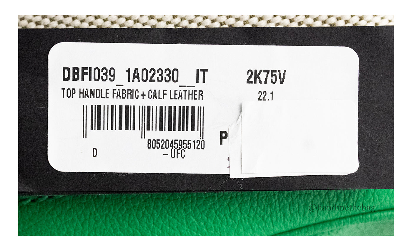 Versace Small Bright Green Rope Canvas Shopper Tote – handmethebag.com