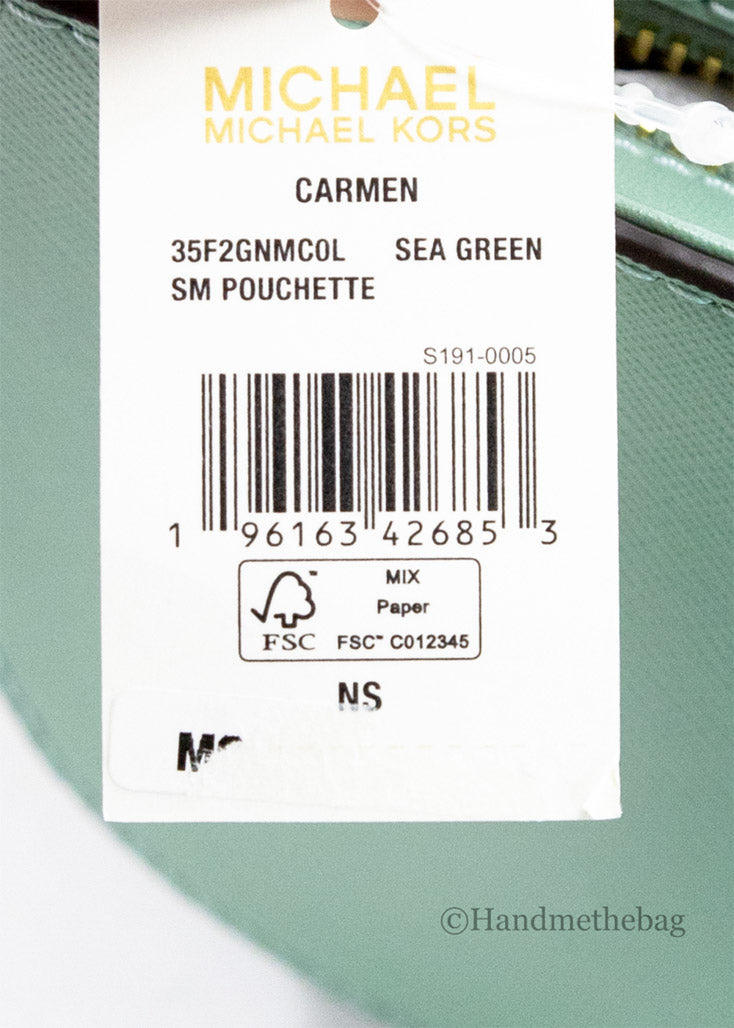 Michael Kors Carmen Leather Pouchette Shoulder Bag